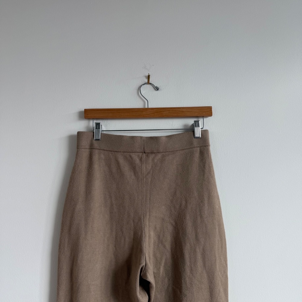 Aritzia Babaton Sweater‎ Knit Jogger Pant Size Medium in Tan - Picture 7 of 11